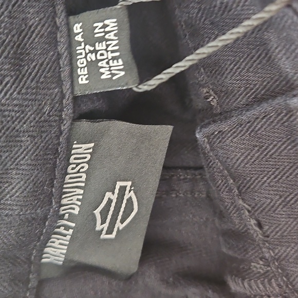Harley-Davidson Women’s Wonderer Twill Pants Black NWT Size 27 / 28 - Picture 4 of 9